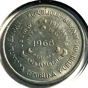 elf Burundi 10 Francs 1968 FAO - Picture 1 of 2