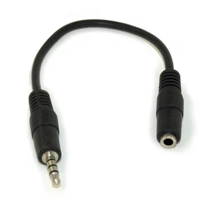6inch 3.5mm 4 Conduct TRRS OMTP Male to 4 Conduct TRRS CTIA Female Adapter - Picture 1 of 2