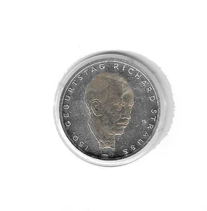Aplicación de oro de 10 € - parcialmente dorado Richard Strauss 2014 - Imagen 1 de 1
