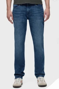Men's Hudson Blake Slim Straight Jeans- Denim Blue- Cotton Jeans- Size 33 - Picture 1 of 11
