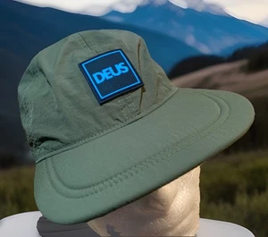 Deus Ex Machina NUEVO Sombrero Gorra Elliot Verde Oliva Moto Nuevo con Etiquetas - Imagen 1 de 9