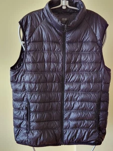 Uniqlo Gilet Piumino Nero Chiaro Uomo M - Foto 1 di 5