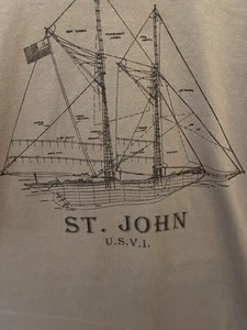 Sailboat Men’s Graphic T-shirt Large - Picture 1 of 4