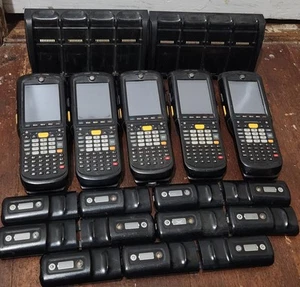 LOT OF 5 Motorola Zebra MC9500 Barcode Scanner Handheld Computer + Extras - Picture 1 of 3