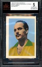 1958 Editora Aquarela #16 Mauro Ramos RC Brazil World Cup Winer w/Pele BGS BVG 5
