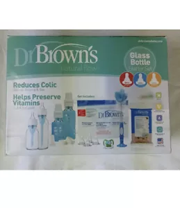 Dr. Brown's Baby Bottle Natural *RARE* Flow Glass Bottle Set FREE SHIPPING!!!! - Picture 1 of 3