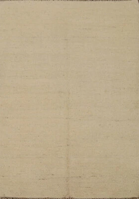 Contemporary Gabbeh Solid Design Wool Rug Perfect for Any Space 4' 0" x 2' 9" - Image 1 of 4