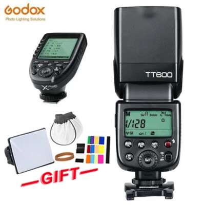 Godox TT600 2.4G kabelloser Kamerablitz HSS Speedlite + Xpro-c Trigger für Canon - Bild 1 von 4