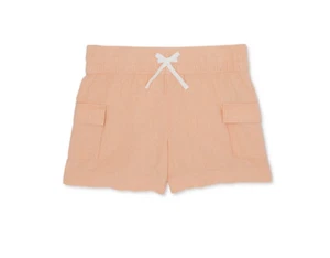 Wonder Nation - Girls - Pull-On Cargo Shorts - L (10-12) NEW Apricot Delight - Picture 1 of 11