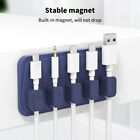 Magnetic Desktop Organizing Cable Clip, USB Charging Cord Winder, Self-Adhesive
