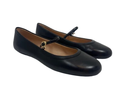 Pisos de ballet de cuero Gianvito Rossi Carla en negro talla 38 nuevos sin caja Foto 1 de 4