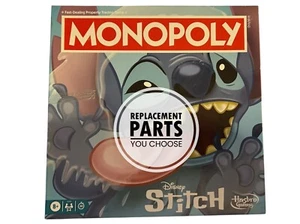 Monopoly Disney Stitch Board Game REPLACEMENT PARTS PIECES YOU CHOOSE - Picture 1 of 14
