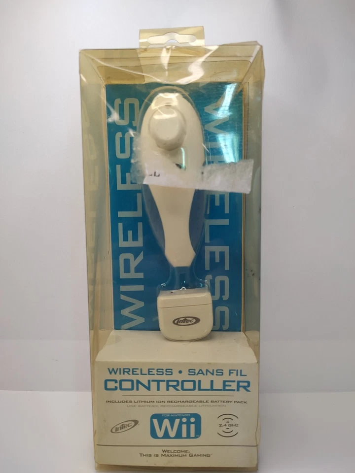 INTEC  WIRELESS NUNCHUCK CONTROLLER FOR NINTENDO WII WII U NEW - Image 1 of 4