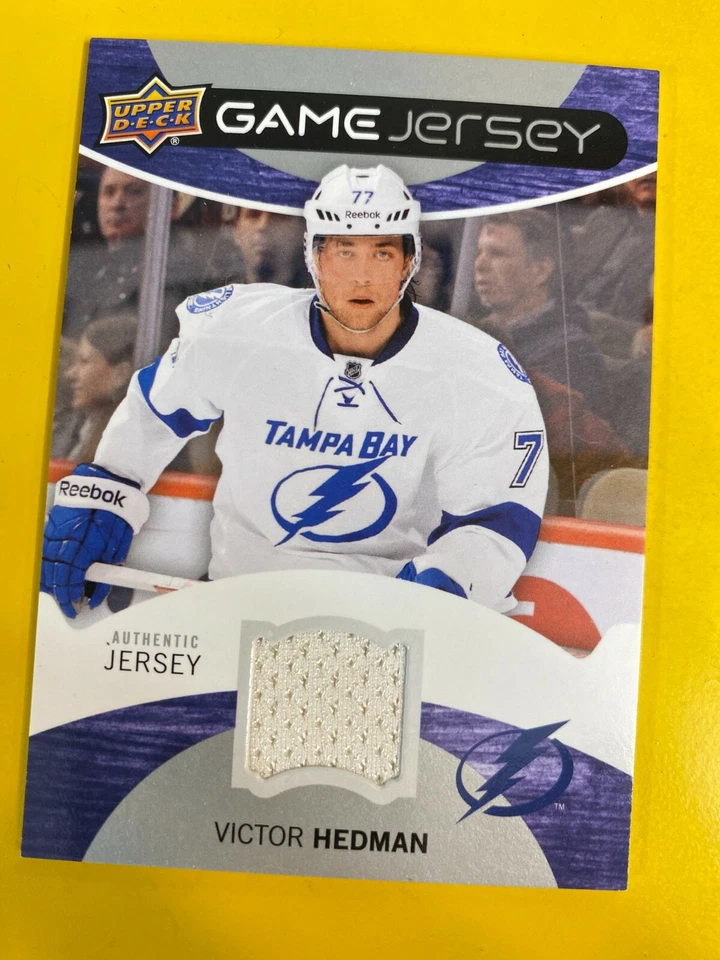 D58456  2012-13 Upper Deck Game Jerseys #GJVH Victor Hedman  - Image 1 of 1