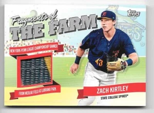 2018 Topps Pro DeBut Zach Kirtley Fragments of the Farm Relic -SPIKES-FOTF-SCS - Imagen 1 de 1