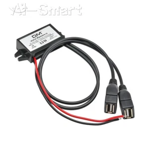 1PCS DC-DC Converter Module 12V To 5V 3A 15W Duble USB Output Power Adapter New - Picture 1 of 8