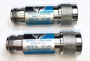 HP, AGILENT KEYSIGHT 8491A, 10 DB, FIXED ATTENUATOR DC TO 12.4 Ghz, TYPE N - Picture 1 of 6