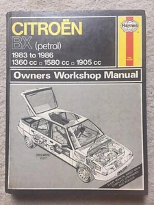 Citroen BX Benzin 1360, 1580 & 1905cc Haynes Handschaltung + KOSTENLOSER UK-VERSAND! - Bild 1 von 7