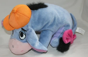Eeyore Plush Winnie Pooh 2003 Orange Hat cap Hip Hop 9" Stuffed Toy initial E - Picture 1 of 11