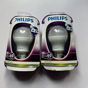 Philips LED 9watt - 60watt Bulb E27 X 2 - Picture 1 of 2