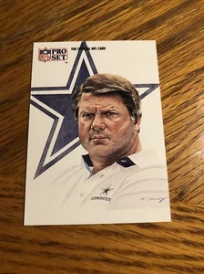 1991 Pro Set #405 Jimmy Johnson Dallas Cowboys Arkansas HOF Coach Miami - Picture 1 of 3