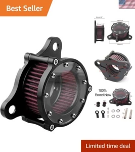 Washable Air Filter Kit with Black Anodized Finish for Harley Davidson Sportster - Foto 1 di 10