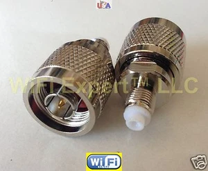 Adapter N male TYPE plug to FME Female Jack RF Connector Converter Ships from US - Picture 1 of 4