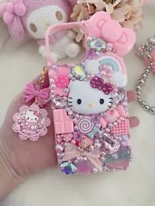 Pink Bling Rhinestone Kitty Cute phone Case - Photo 1 sur 2