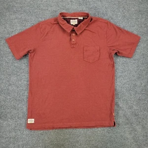 Quiksilver Poloshirt Herren Medium rot gestreift Waterman Tasche Logo Kurzarm - Bild 1 von 16