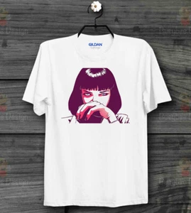 T-Shirt Pulp Fiction Mia Wallace Quentin Tarantino Droge Vintage Unisex B113 - Bild 1 von 1