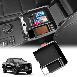 Center Console Storage Bin Armrest Box Tray Organizer For Ford Ranger 2023 2024 - Bild 1 von 11