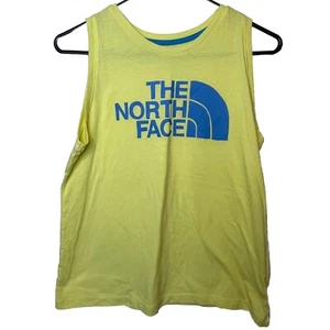 The North Face Tri-Blend Yellow Blue Summer Tank Top Girls Youth Size XL 18 - Picture 1 of 5