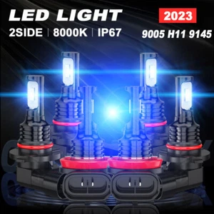 Blue For Ford Escape 2013-2016 LED Headlight Hi/Low + Fog Light Bulbs Combo Kit - Bild 1 von 14