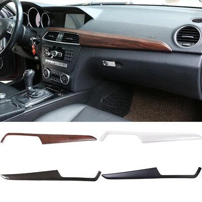Tira de moldura de placa de tablero central decoración para Mercedes Benz Clase C W204 2011-14 Foto 1 de 4