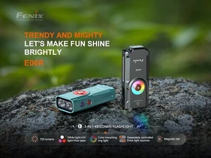 Fenix E06R 700 Lumens 110 Meter Throw UV Type-C LED Keychain Flashlight Torch - Picture 1 of 19
