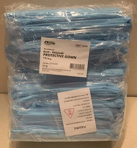 Dukal Blue Regular Protective Gown 15ct Bag. New In Sealed Package. REF 307R - Picture 1 of 4