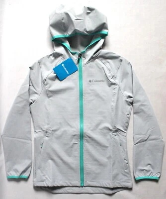 Columbia Girls M 10/12 Rocky Range Softshell Lightweight Jacket Cirrus Gray - Image 1 of 4