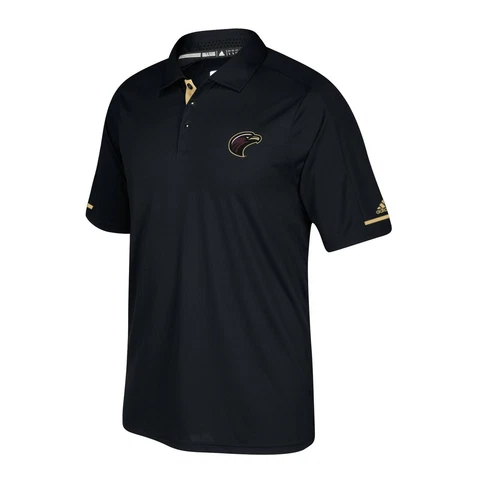 Louisiana-Monroe Warhawks NCAA Adidas Men's  Black Climachill Polo Shirt Cover