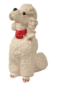 Fab 16 Inch Large Poodle Bank MCM Jeweled No Stopper - Picture 1 of 7