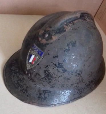 CASQUE ADRIAN WW2  FRANCE 40  Police  Armée Française - Photo 1/4
