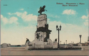 Tarjeta Postal Antigua Monumento Maceo Cuba Habana, Habana C177 - Imagen 1 de 2