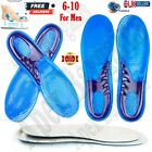 Work Boots Gel Insoles Shoe Inserts Orthotic Arch Support Pads Massaging Feet UK