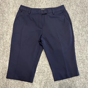 Adidas Climacool Chino Shorts Women's 2 Blue Stretch 100% Polyester - Picture 1 of 10