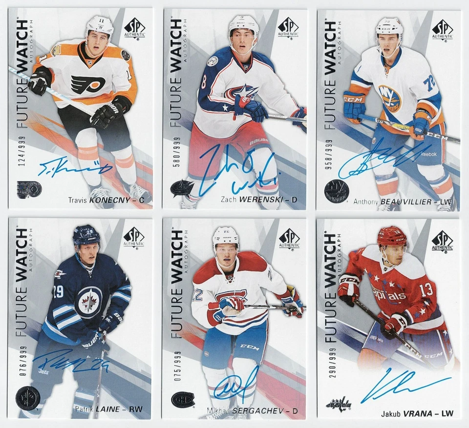 2016-17 SP Authentic Future Watch Rookie Autograph & Non Auto 999 Pick From List - Image 1 of 1