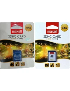 Carte Mémoire SDHC Maxell Class 10 (16Go, 32Go) GOPRO, SANDISK... - Foto 1 di 5