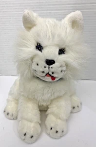 PLUSHLAND 10" Alto FELPA GATO GATITO Gracie Suave Blanco HECHO A MANO Collar 2000 - Imagen 1 de 14