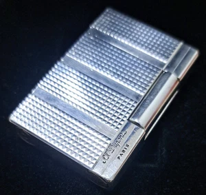S.T. Encendedor de Gas Dupont Gatsby Plateado Sin Caja Encendido Confirmado Muy Bueno JAPÓN - Imagen 1 de 12