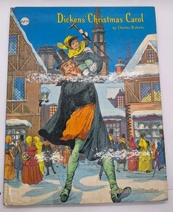 Vintage 1961 Dickens' Christmas Carol Hardcover Illustrated by Ideals Publishing - Picture 1 of 7