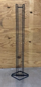 Schwarz Metall CD Aufbewahrung Turm Regal Medienständer hält 75 Compact Discs 2 Stück 48" - Bild 1 von 11