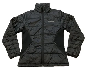 Columbia Puffer Jacket Women’s S Black Zip Pockets - Picture 1 of 8
